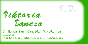 viktoria dancso business card